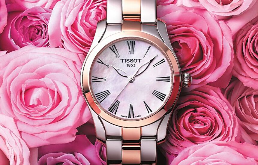 Двухцветные часы Tissot T-Wave Гламур навсегда